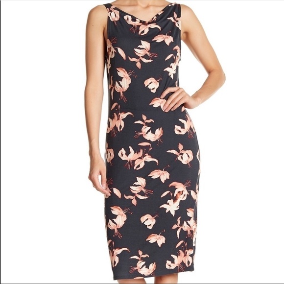 Floral Midi Dress Size Medium - Picture 1 of 8